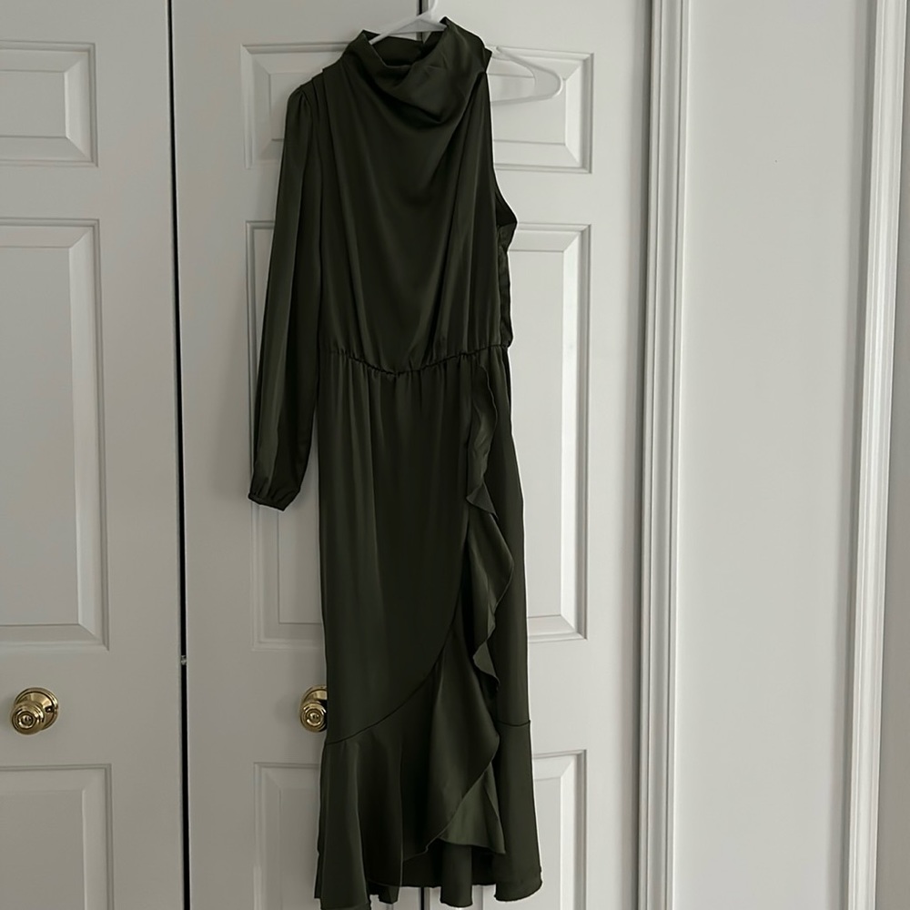 Green Wedding guest dress